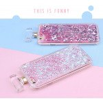 Wholesale iPhone SE 2022 / 2020 / 8 / 7 Perfume Bottle Glitter Shake Star Dust Necklace Case (Hot Pink)